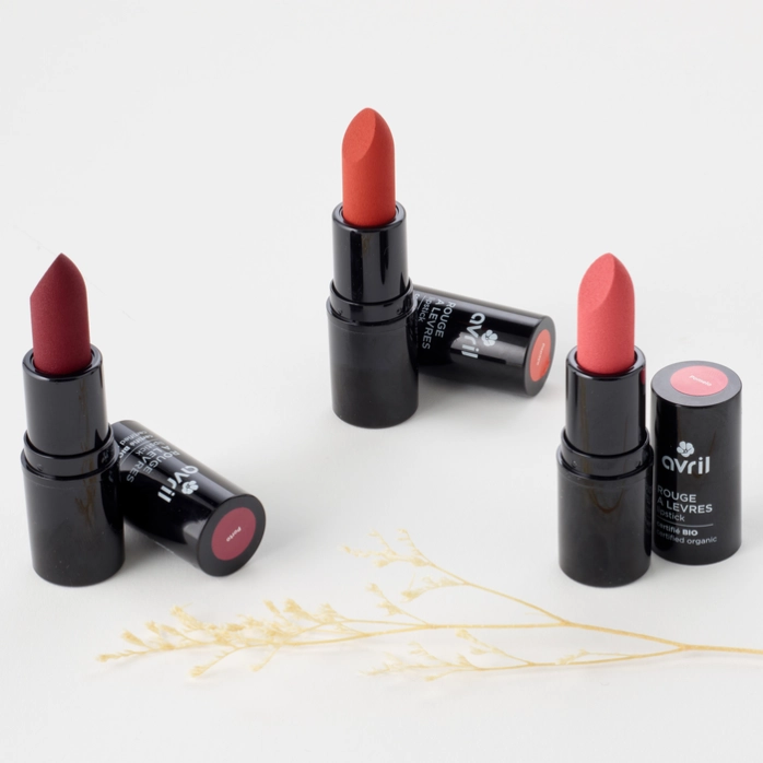 Organic Lipstick – Intense Color & Natural Care, 3 g