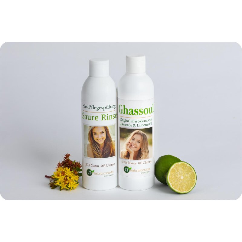 Haarpflege-Set: Kalköl & Saure Spülung (je 250 ml)