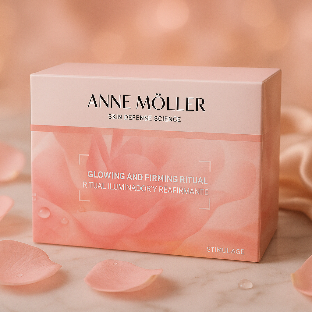 Mood-Bild für Anne Möller Glowing and Firming Ritual. Stimulâge Glow Firm Cream SPF15 Set 4x50ml – Normale bis Mischhaut