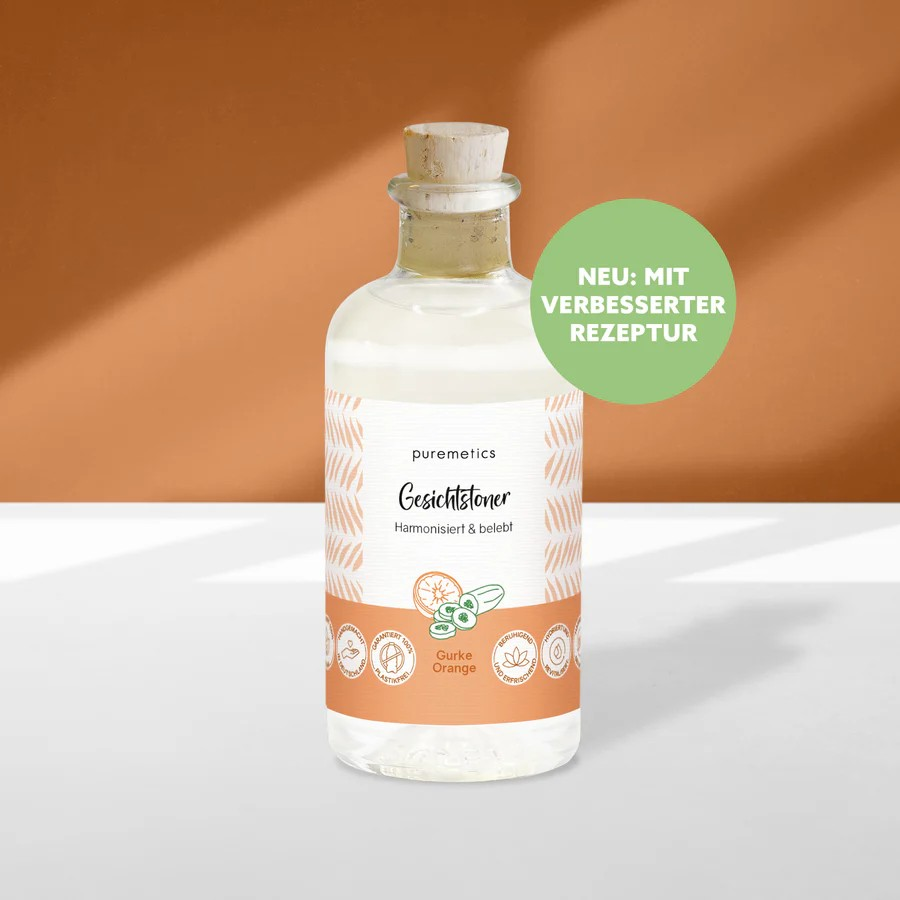 Gesichtspflege Tonic Gurke Orange – erfrischende Pflege, 90 ml