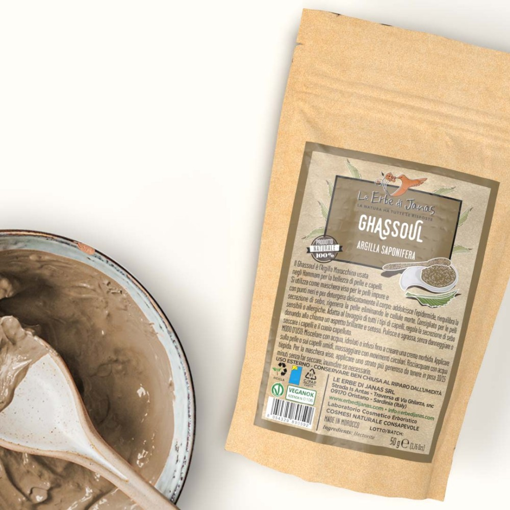 Ghassoul Tonerde aus Marokko, 50 g