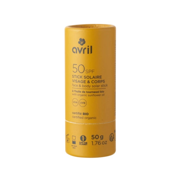 Bio Sun Stick SPF 50 – Maximaler Schutz, matte Textur, 50 ml