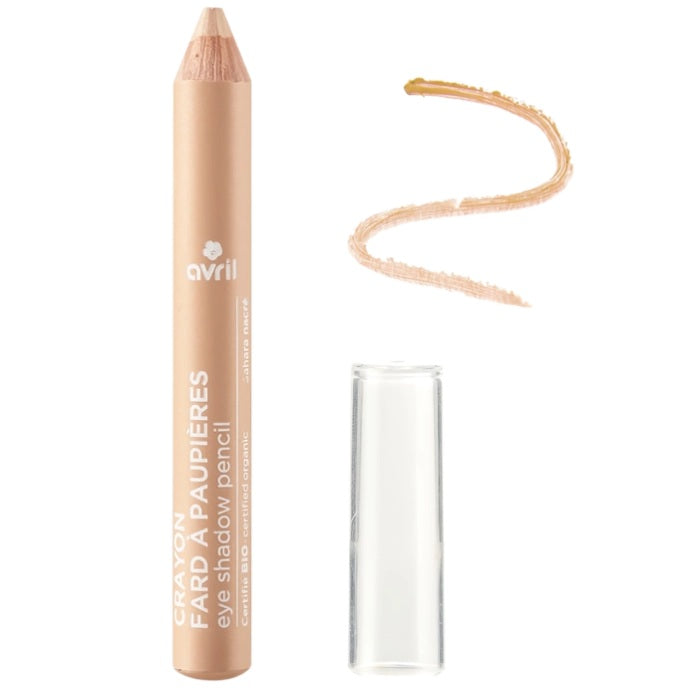 Bio Lidschattenstift „Sahara“ – Perlender Schimmer & natürliche Pflege, 1 g