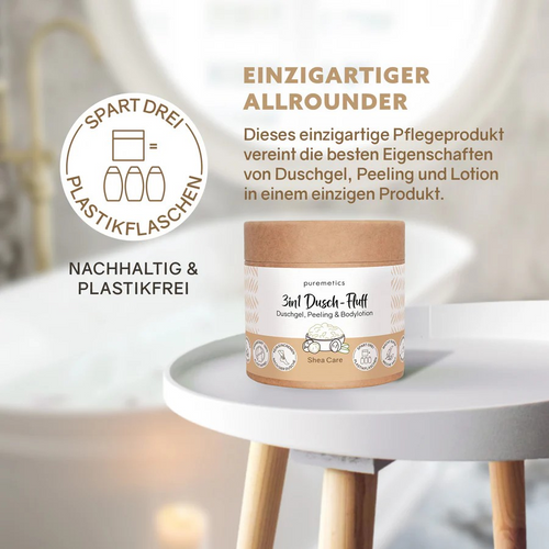 3in1 Intensiv-Dusch-Fluff Shea Care – intensive Pflege, 200 g