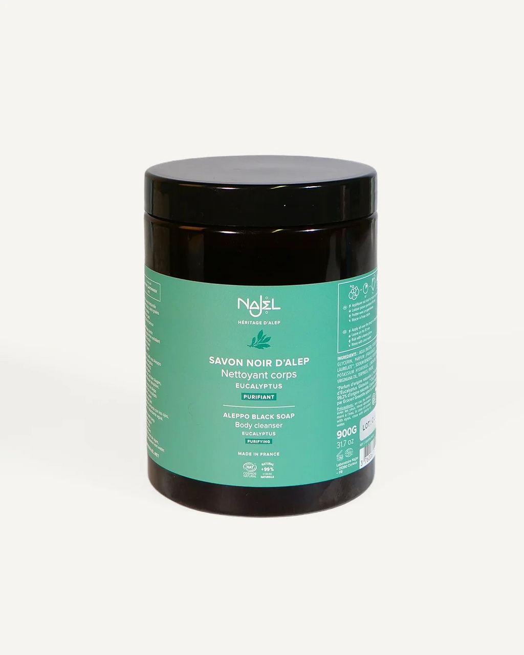 Schwarze Aleppo Seife Eukalyptus – Savon Noir