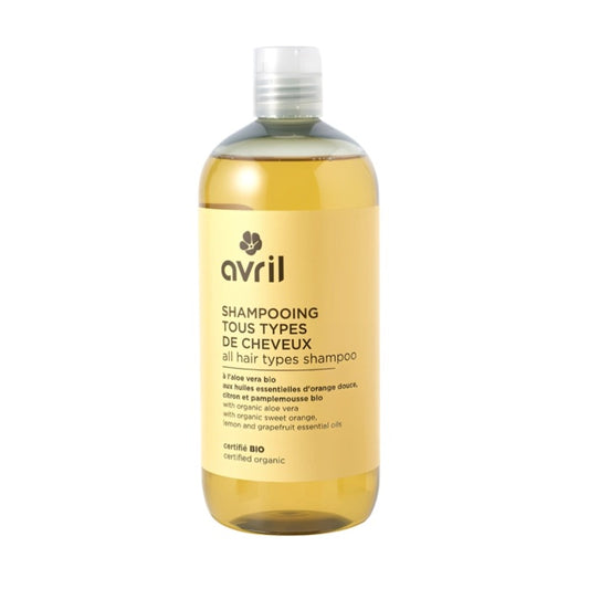Avril Bio Shampoo für alle Haartypen – Sulfatfreie Reinigung, 500 ml