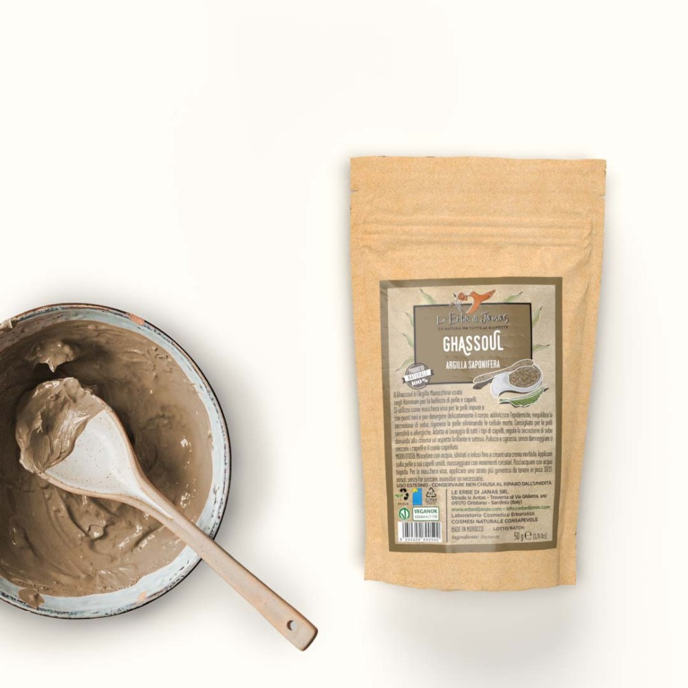 Ghassoul Tonerde aus Marokko, 50 g