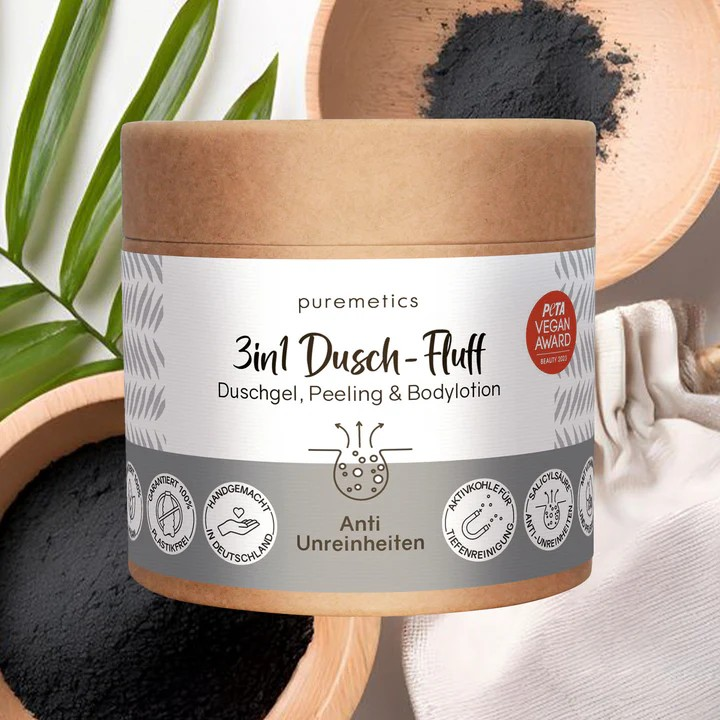 3in1 Dusch-Fluff Anti Unreinheiten – klärende Pflege, 250 g