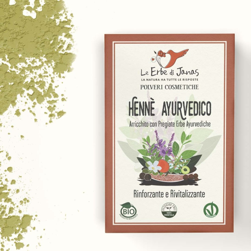 Bio Ayurvedisches Henna Pulver, 100 g