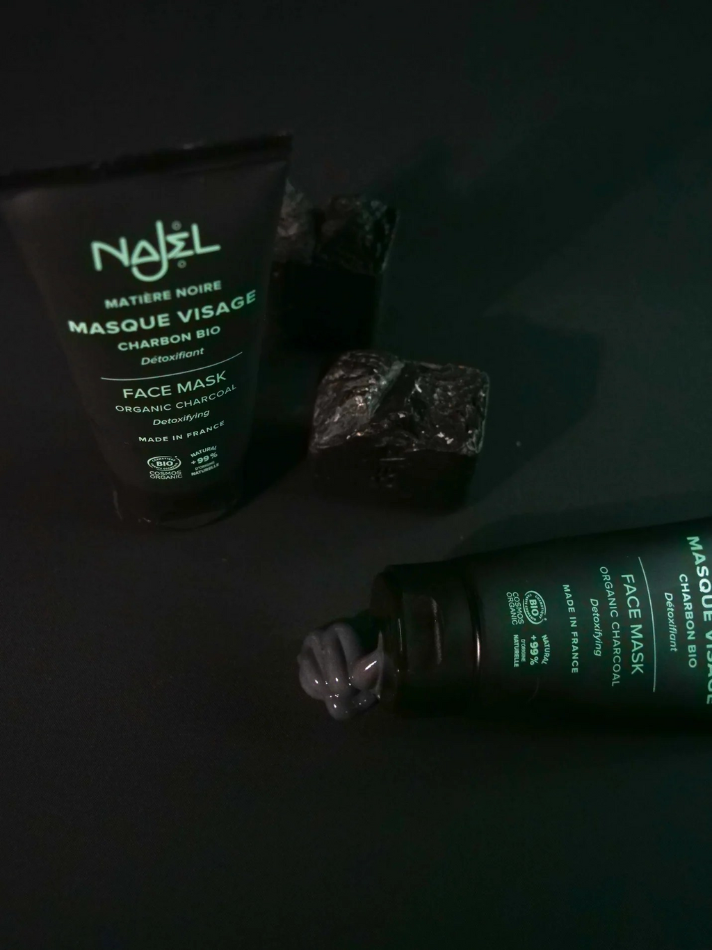Gesichtsmaske mit Pflanzenkohle & weißer Tonerde, 75 ml