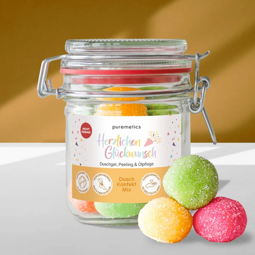 3in1 Dusch-Konfekt Herzlichen Glückwunsch – Geschenkidee, 200 g
