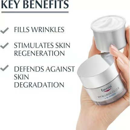 Hyaluron Tagescreme, gegen Falten, 50 ml