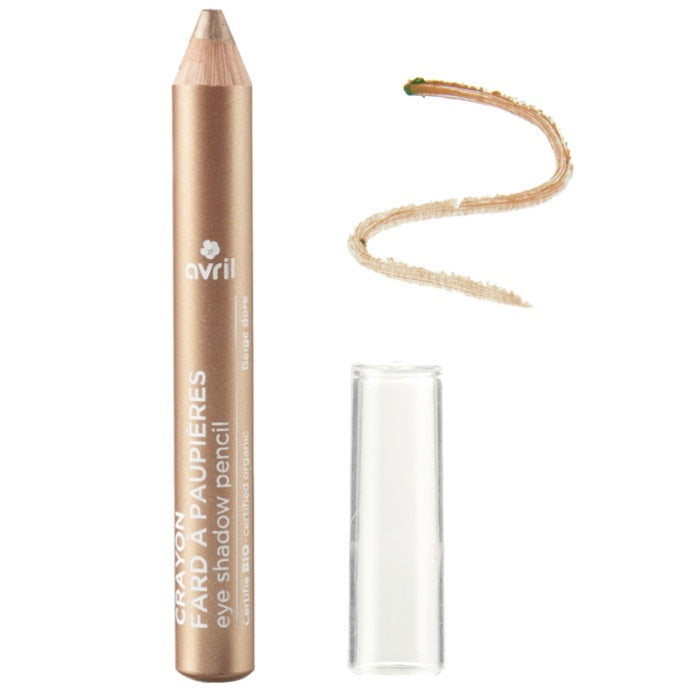 Bio Lidschattenstift „Sahara“ – Perlender Schimmer & natürliche Pflege