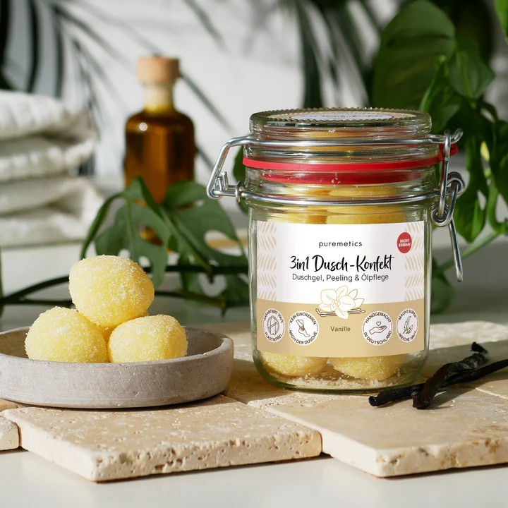 3in1 Dusch-Konfekt Vanille – sanfte Pflege, 200 g