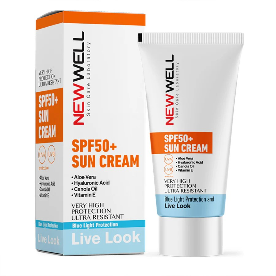 واقي شمس بالصبار SPF 50+، للوجه والجسم مع حماية الصبار، 50 مل