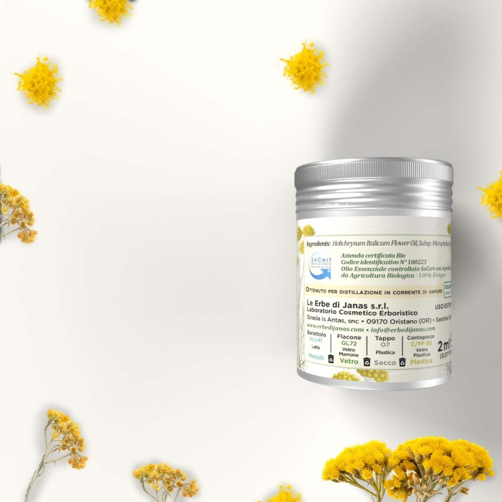 Organic Helichrysum Essential Oil, 2 ml