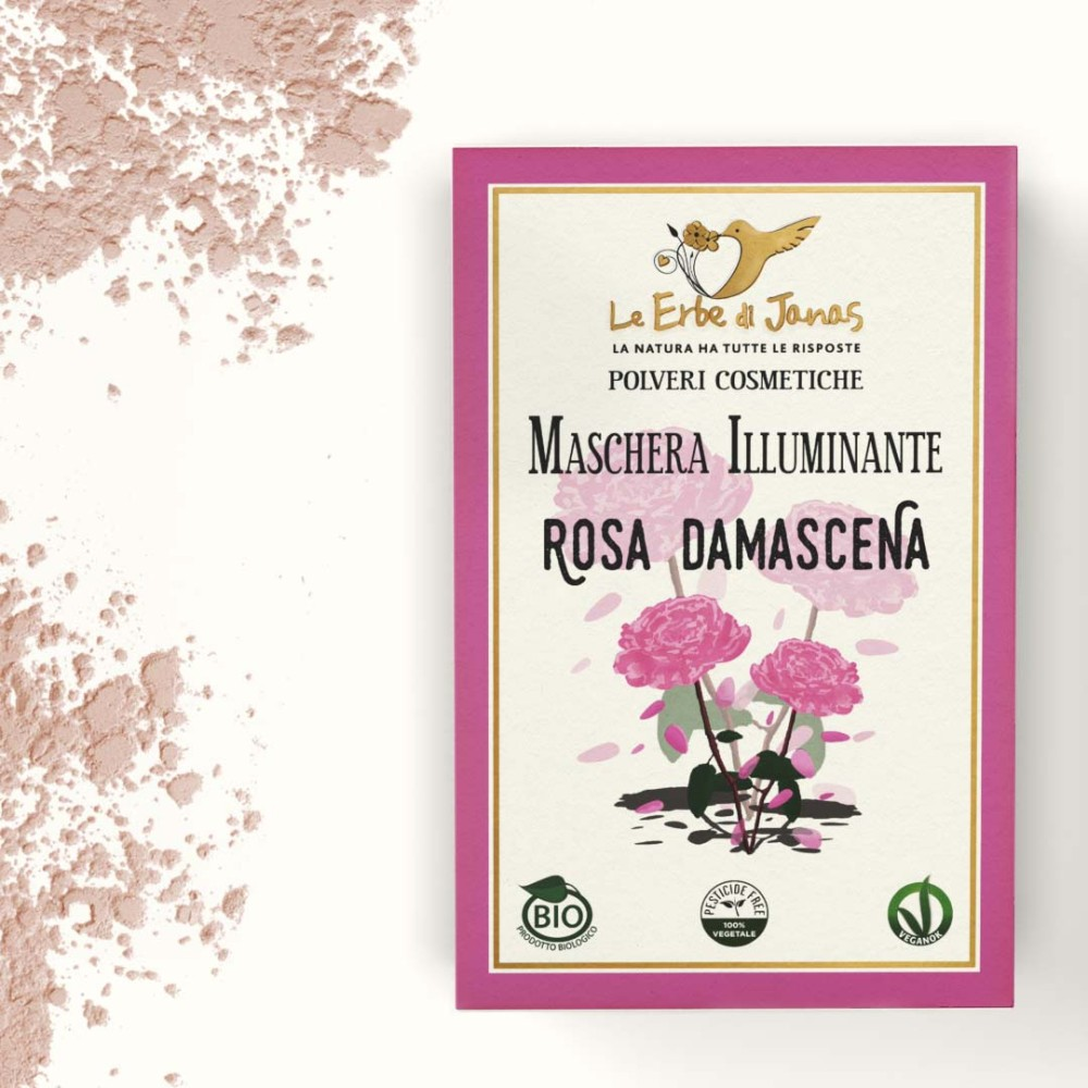 Bio Glow-Maske mit Damaszener Rose, 100 g