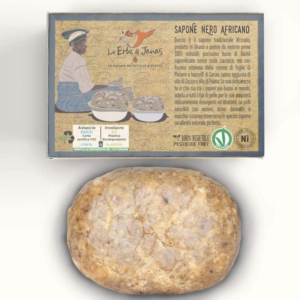 Afrikanische Schwarze Seife, 100 g