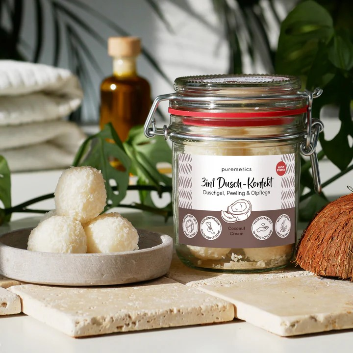 3in1 Dusch-Konfekt Coconut Cream – cremige Pflege, 200 g