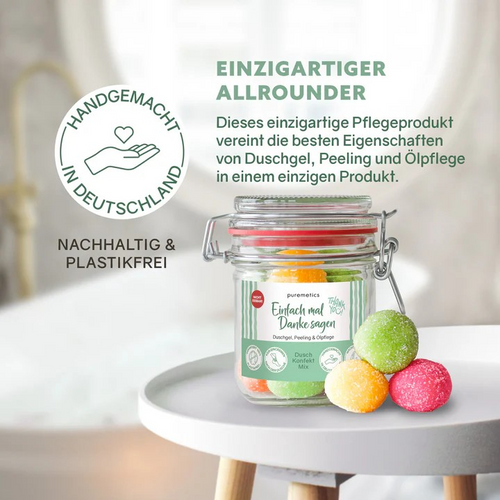 3in1 Dusch-Konfekt Einfach mal Danke sagen – Geschenkidee, 200 g