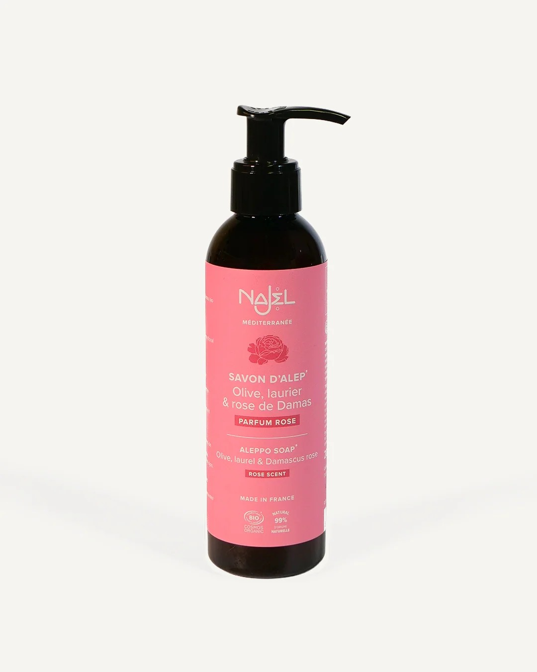 Aleppo Seife flüssig mit Damaszener Rose, 200 ml