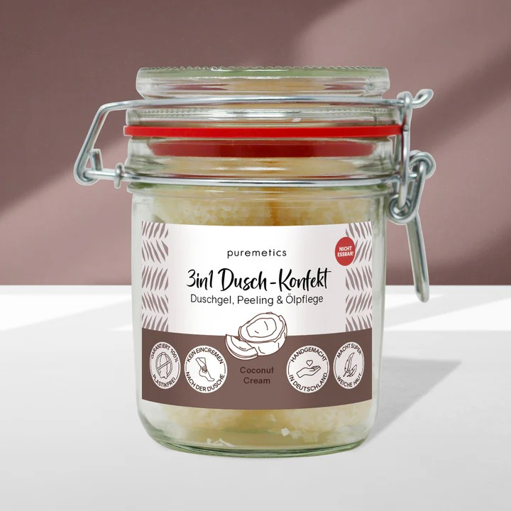 3in1 Dusch-Konfekt Coconut Cream – cremige Pflege, 200 g