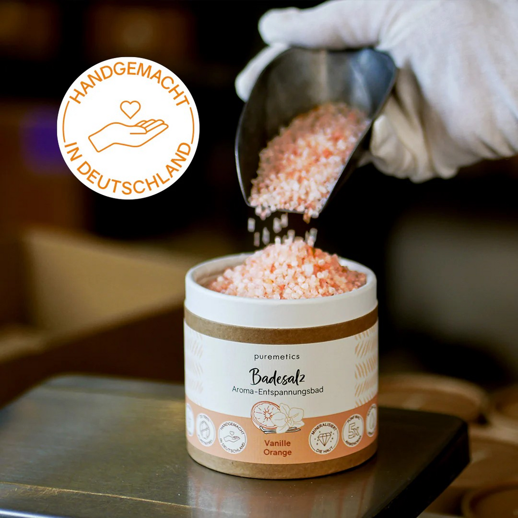 Badesalz Vanille Orange – entspannendes Badeerlebnis, 400 g