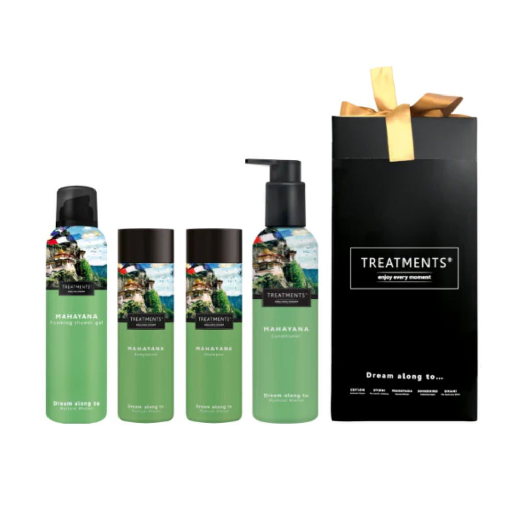 Geschenkbox Haar & Körper Mahayana – Pflege & blumiger Duft