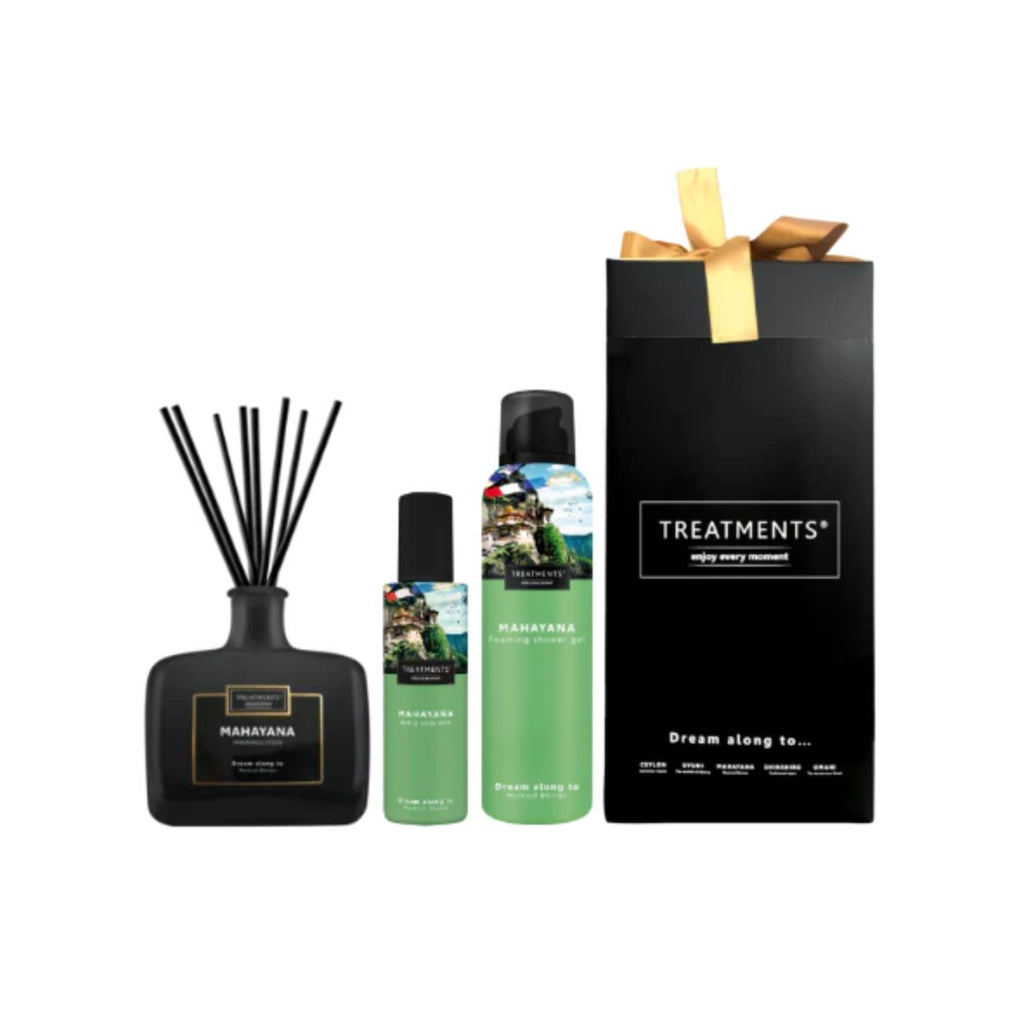 Geschenkbox Körper- und Duftstäbchen Mahayana – Duft & Pflege