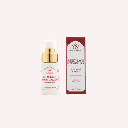 Ruby Glow – Ayurvedische Feuchtigkeitspflege mit Safran & Kumkumadi