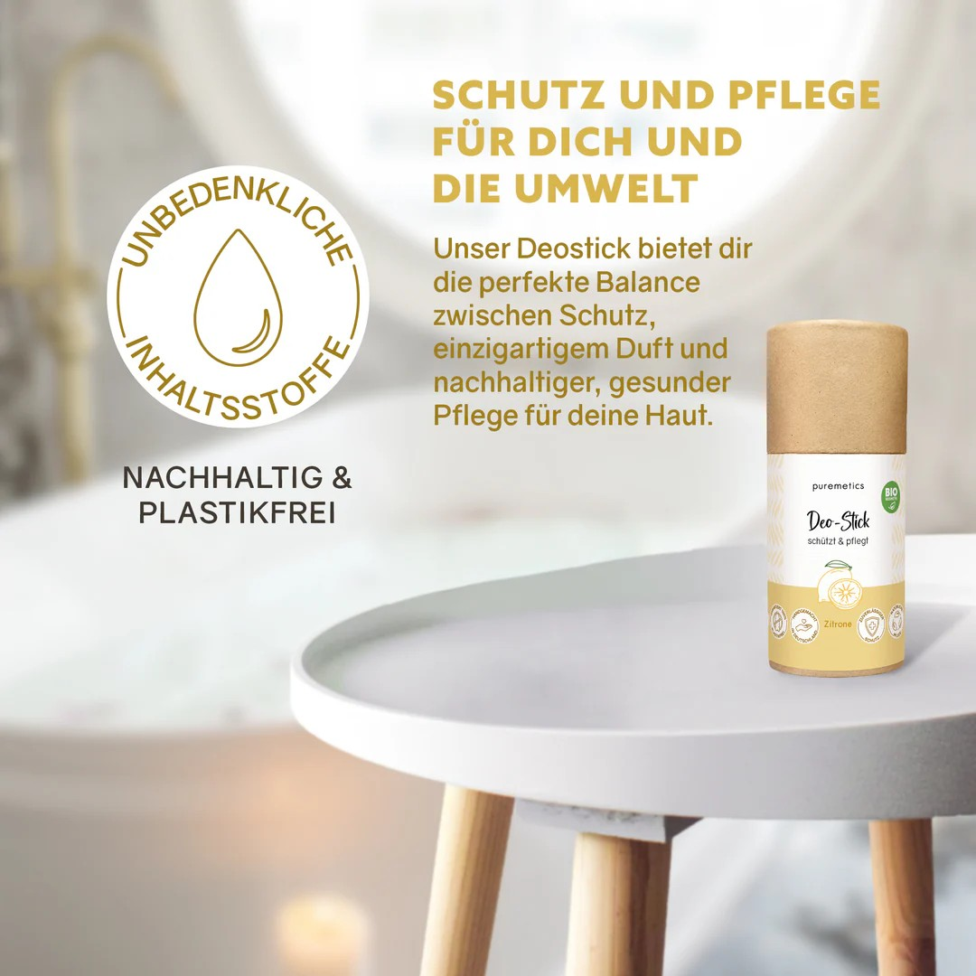 Deo-Stick Zitrone – frischer Schutz, 60 g