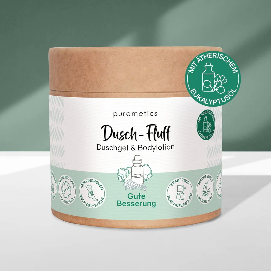 Dusch-Fluff Gute Besserung – Geschenkidee, 200 g