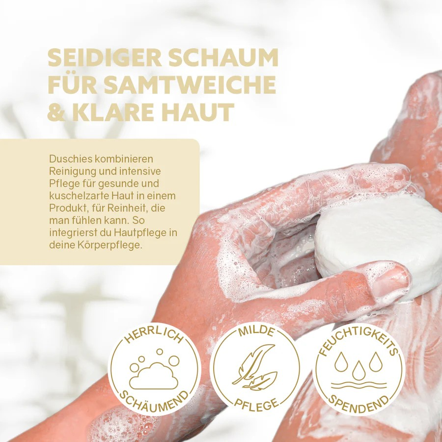 Duschie Zitrone Vanille – sanfte Pflege, 60 g