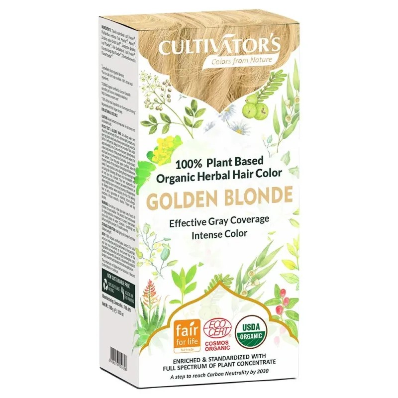 Bio Pflanzenhaarfarbe Goldblond, 100 g