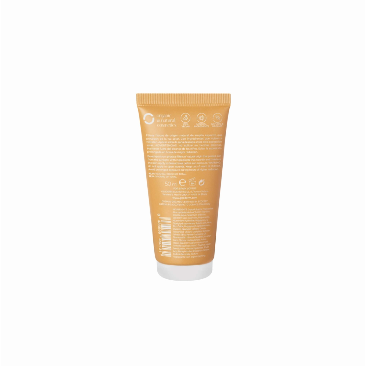Mineral Body Glow SPF50 (Organic, Bio, and Vegan), 50 ml