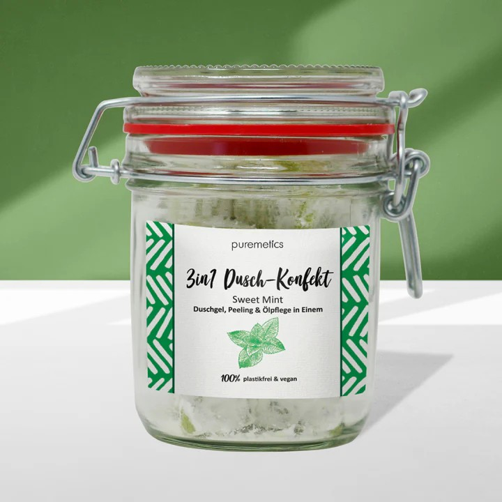3in1 Dusch-Konfekt Sweet Mint – erfrischende Pflege, 200 g