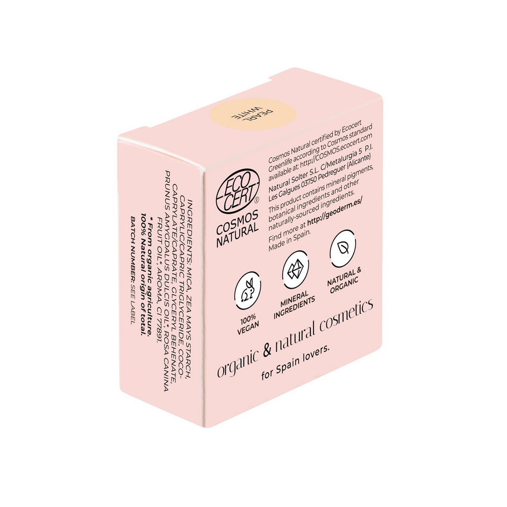 Compact Eyeshadow Pearl White – Natürlicher, veganer Lidschatten, 2 g