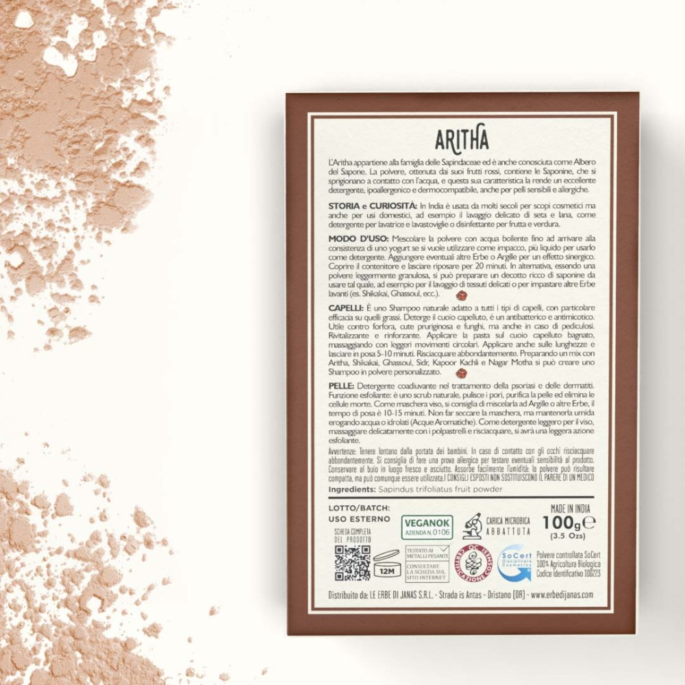 Bio Aritha Pulver (Waschnuss), 100 g