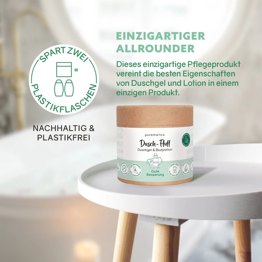 Dusch-Fluff Gute Besserung – Geschenkidee, 200 g