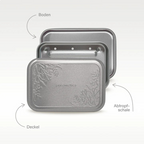 Soap Miniatures Test Box with Silver Soap Box – practical introductory set. 60.00 g