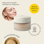 Mineral Foundation Powder – Natural mineral powder with SPF 15, 10 g 