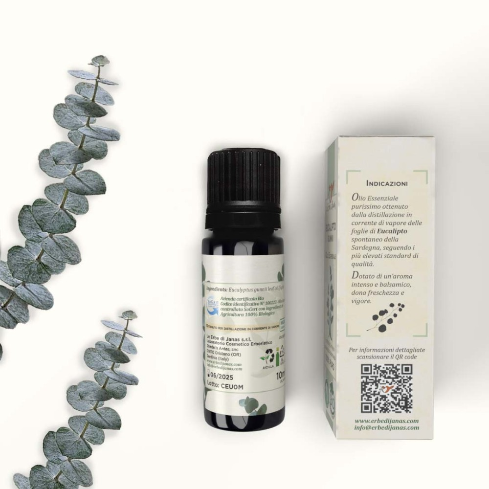 Organic Eucalyptus Gunnii Essential Oil, 10 ml