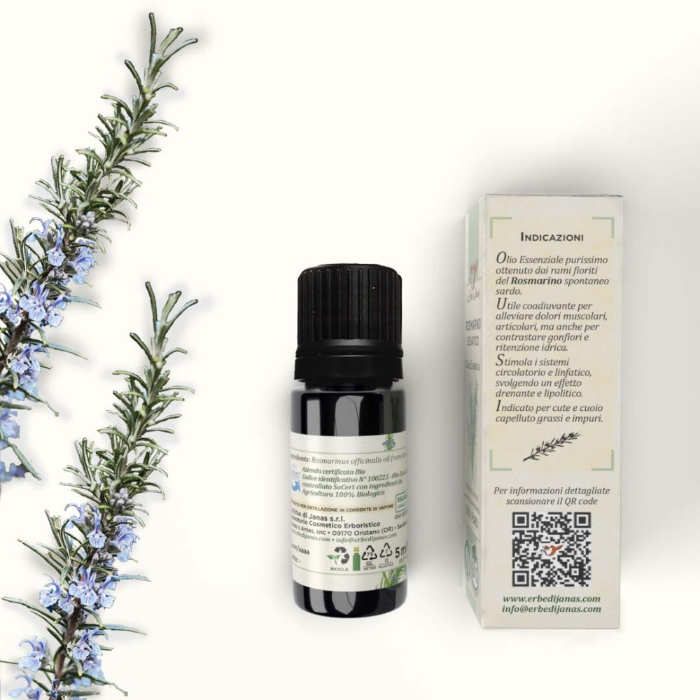 Organic Wild Rosemary Essential Oil Verbenone, 5 ml