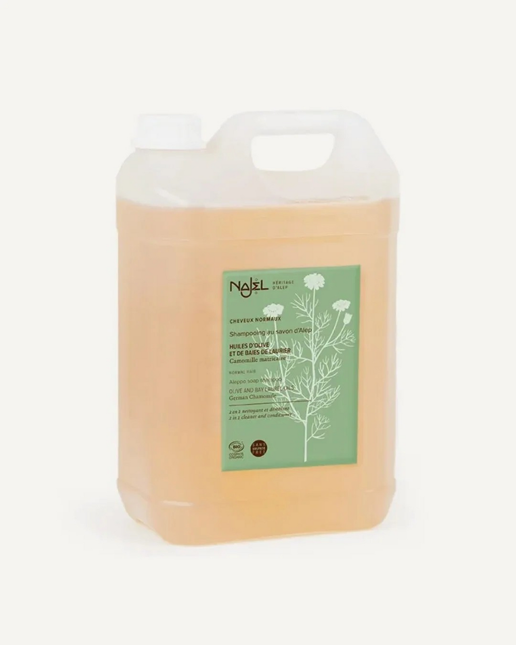Aleppo Shampoo 2in1 normales Haar – Nachfüllpack, 10 L