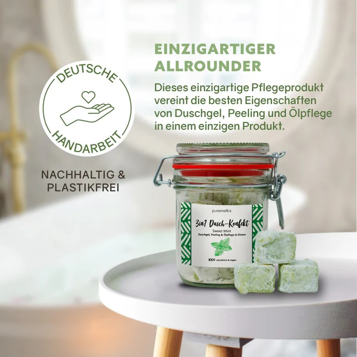 3in1 Dusch-Konfekt Sweet Mint – erfrischende Pflege, 200 g