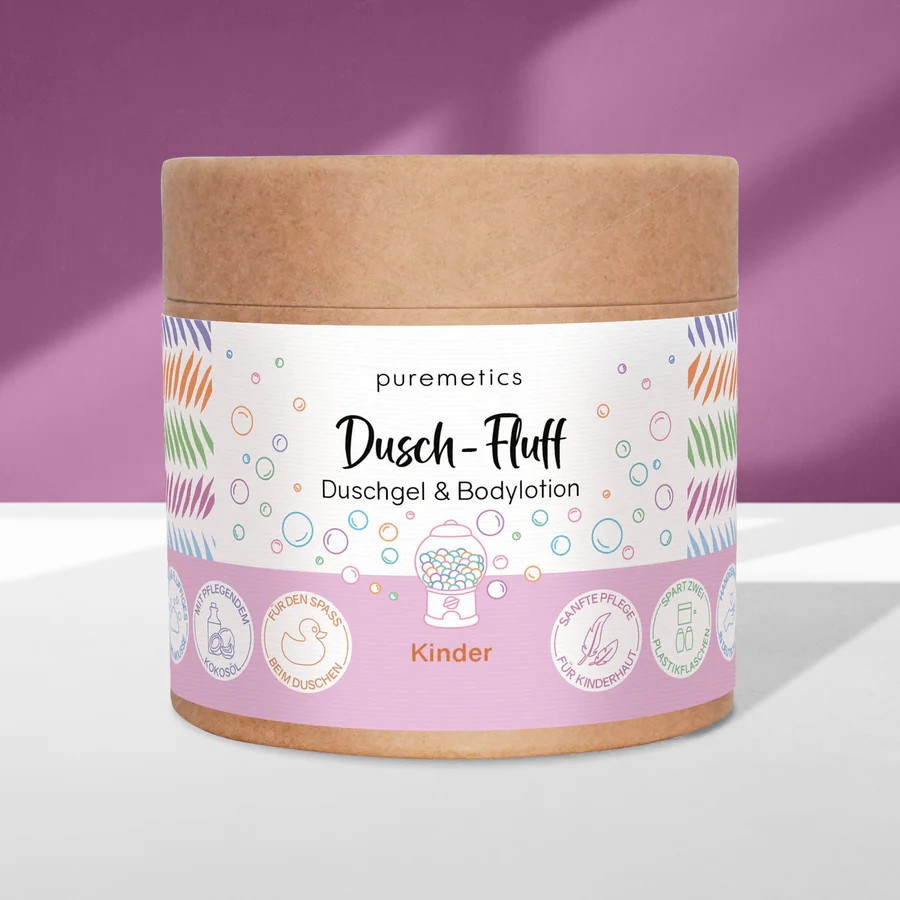 Dusch-Fluff Kinder – sanfte Pflege, 200 g