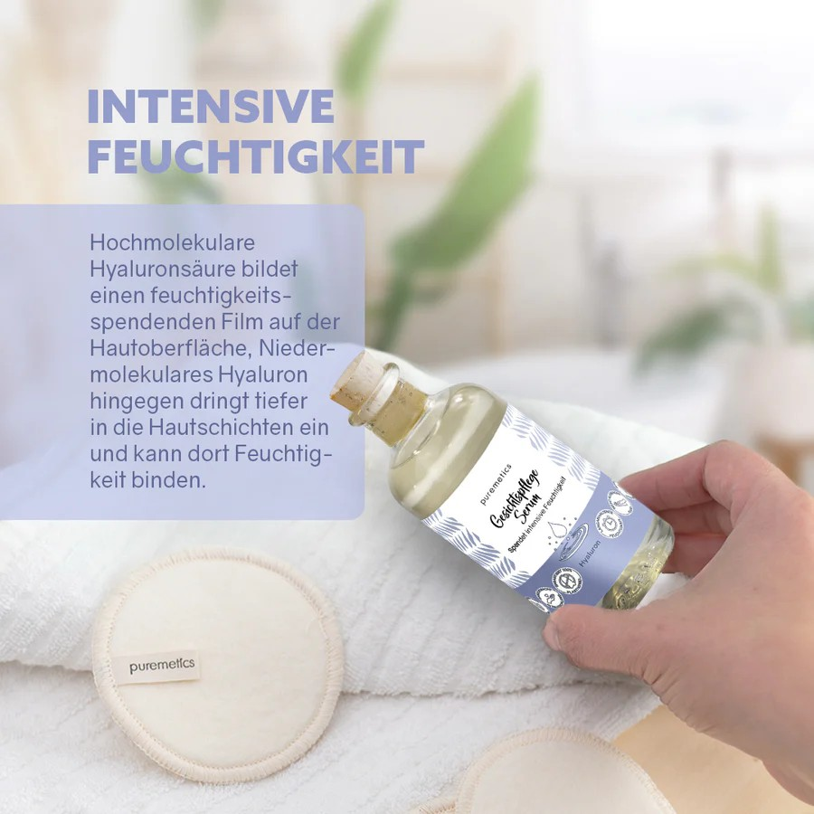 Gesichtspflege Hyaluronserum – intensive Feuchtigkeitspflege, 90 ml