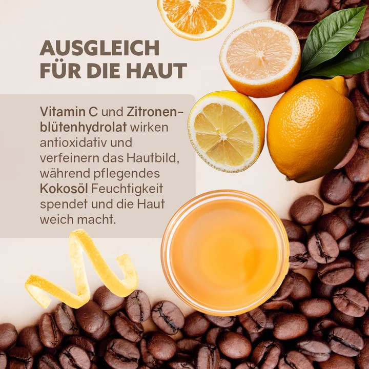 3in1 Dusch-Fluff Coffee Booster – aktivierende Pflege, 250 g