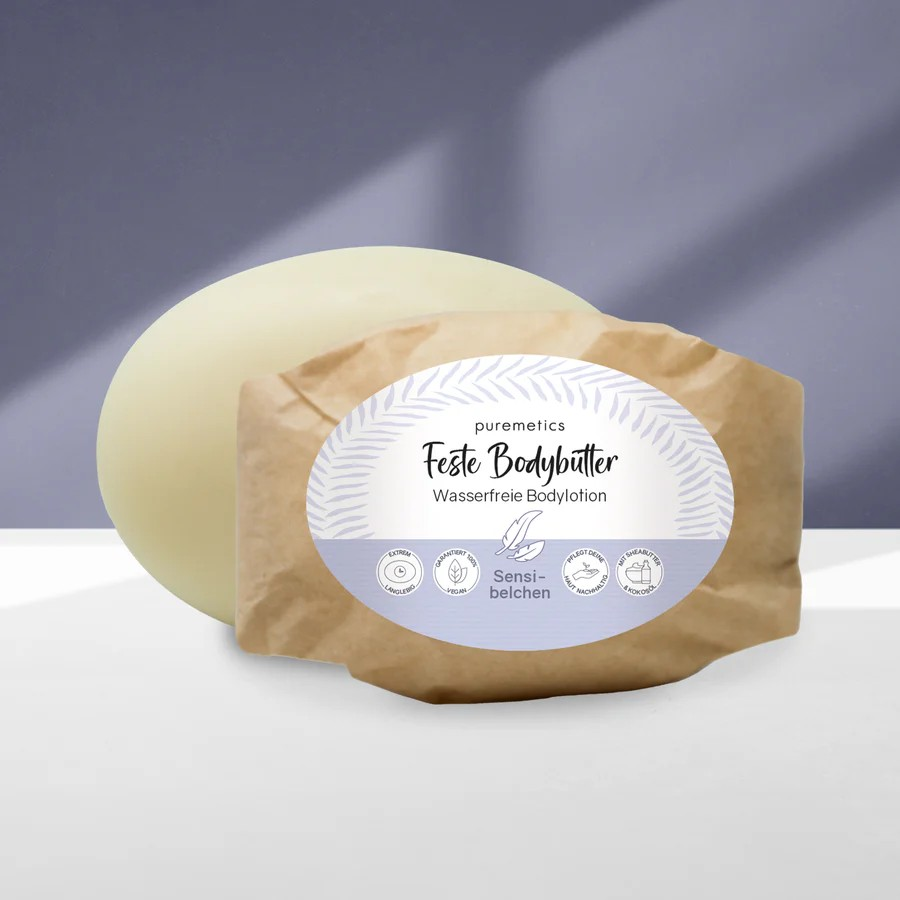 Feste Bodybutter Sensibelchen – intensive Hautpflege, 75 g