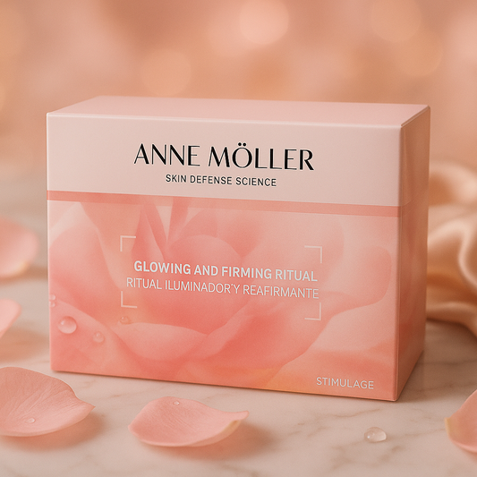 Mood-Bild für Anne Möller Glowing and Firming Ritual. Stimulâge Glow Firm Cream SPF15 Set 4x50ml – Normale bis Mischhaut
